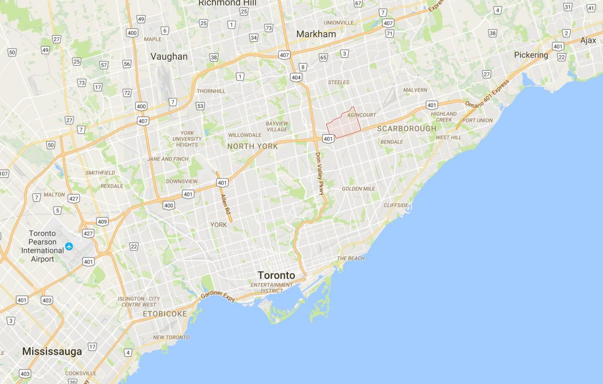 Mapa ng Tam O'Shanter – Sullivandistrict Toronto