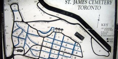 Mapa ng St James sementeryo