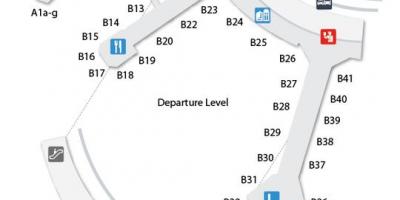 Mapa ng Toronto Pearson International airport terminal 3