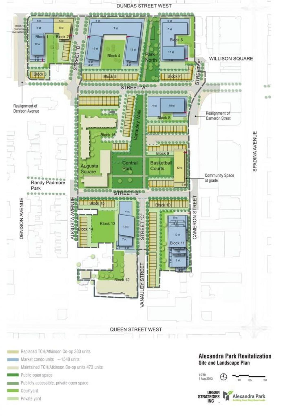 Mapa ng Alexandra park revitalization Toronto