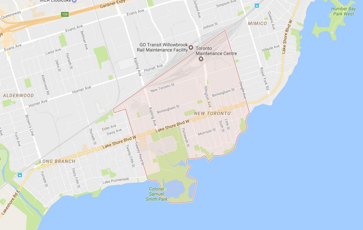 Mapa ng mga Bagong Toronto kapitbahayan Toronto