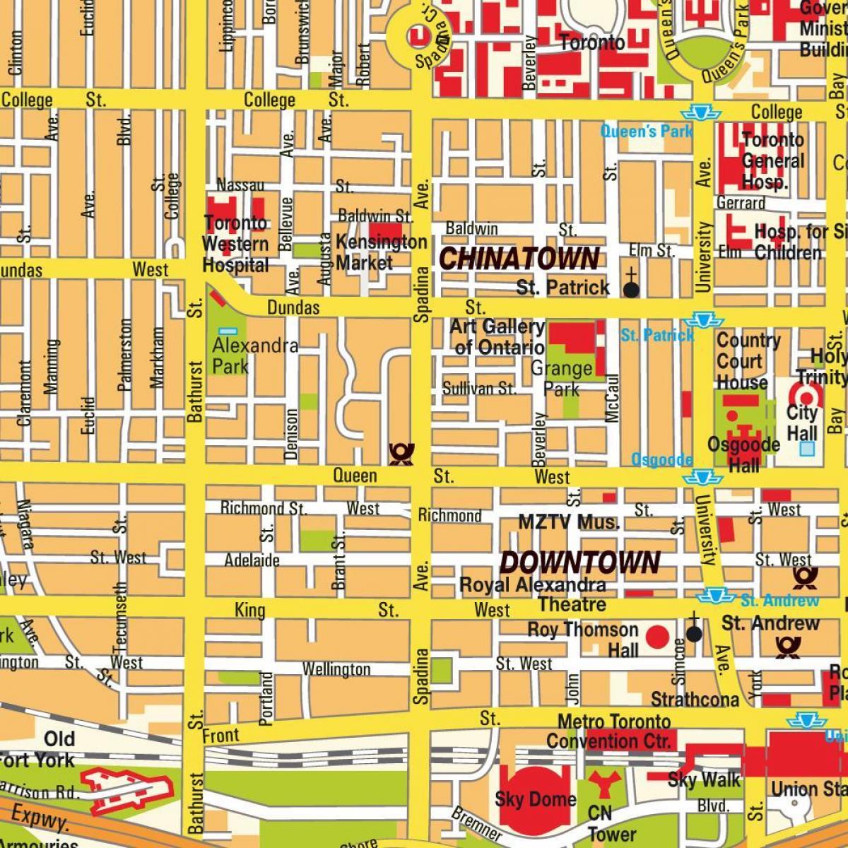 Mapa ng Chinatown Ontario
