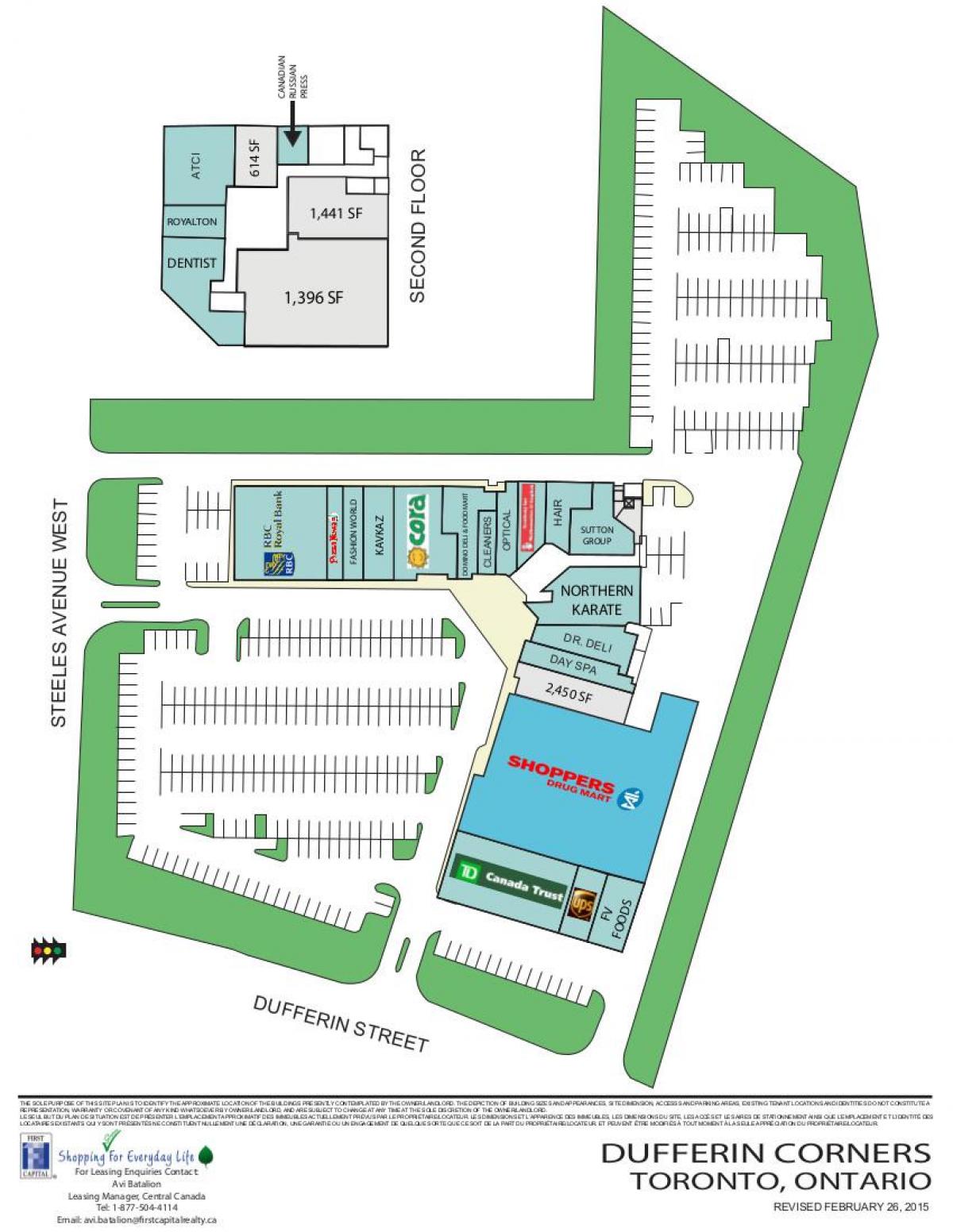 Mapa ng Dufferin mall