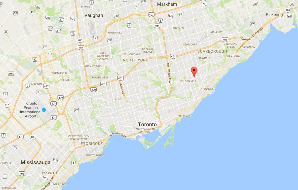 Mapa ng Ionview distrito Toronto