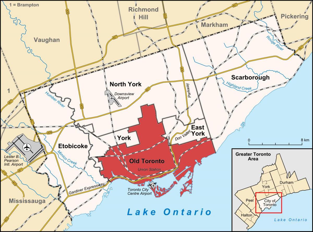 Mapa ng Matanda Toronto