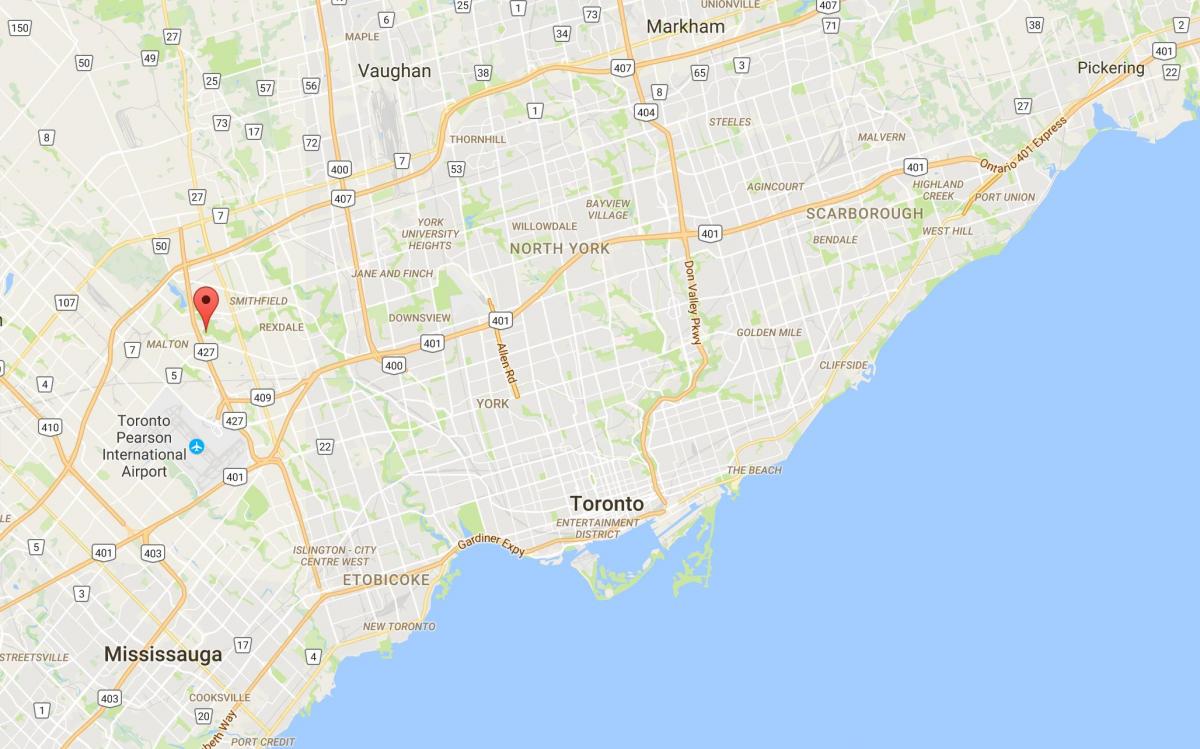 Mapa ng Kapitbahayan distrito Toronto