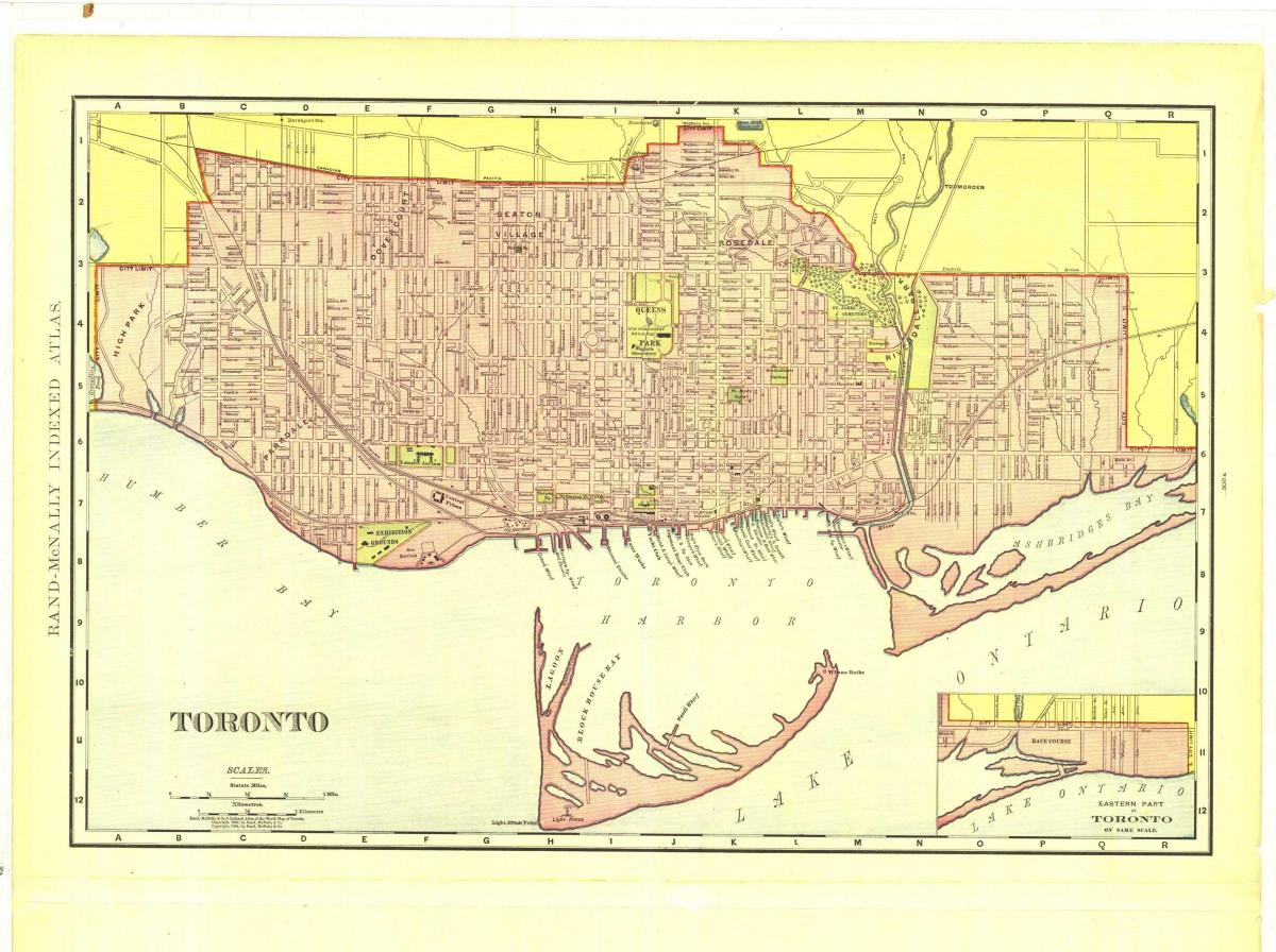 Mapa ng makasaysayang Toronto
