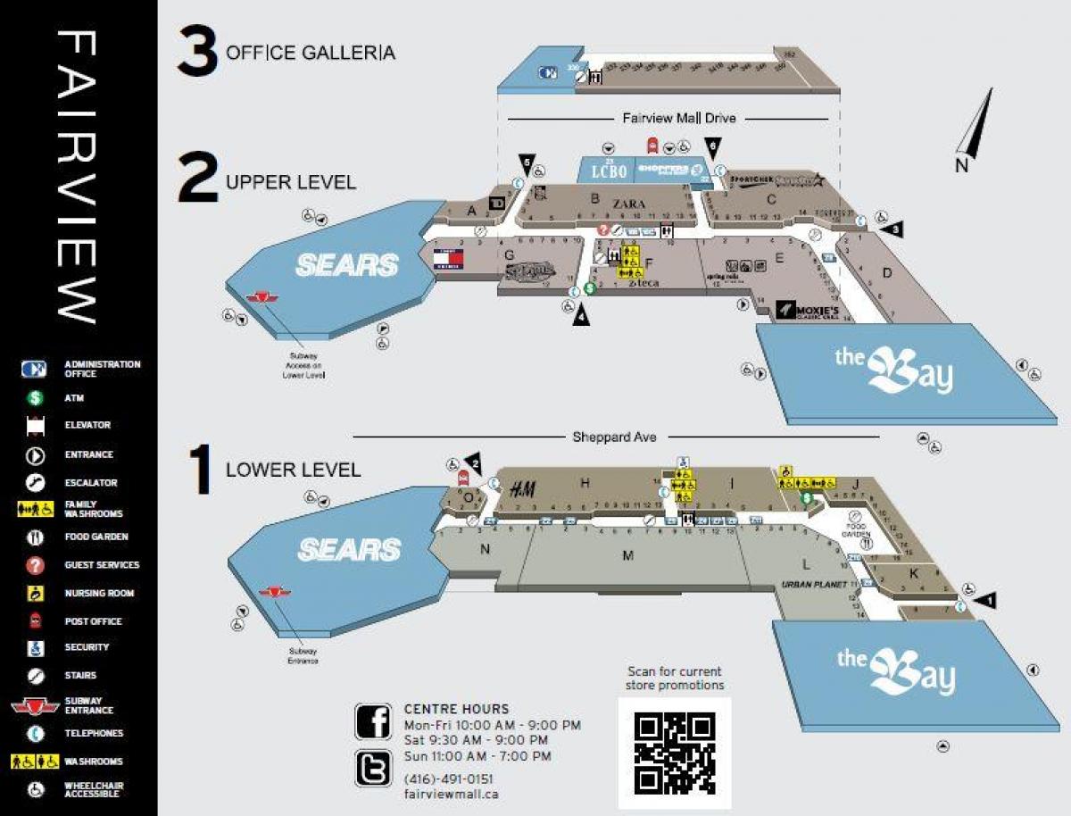 Mapa ng Fairview Mall