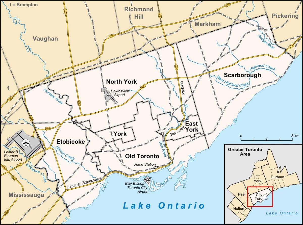 Mapa ng Toronto
