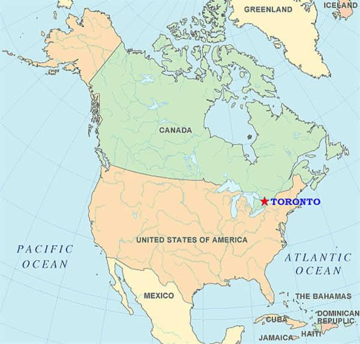 Mapa ng Toronto sa estados unidos