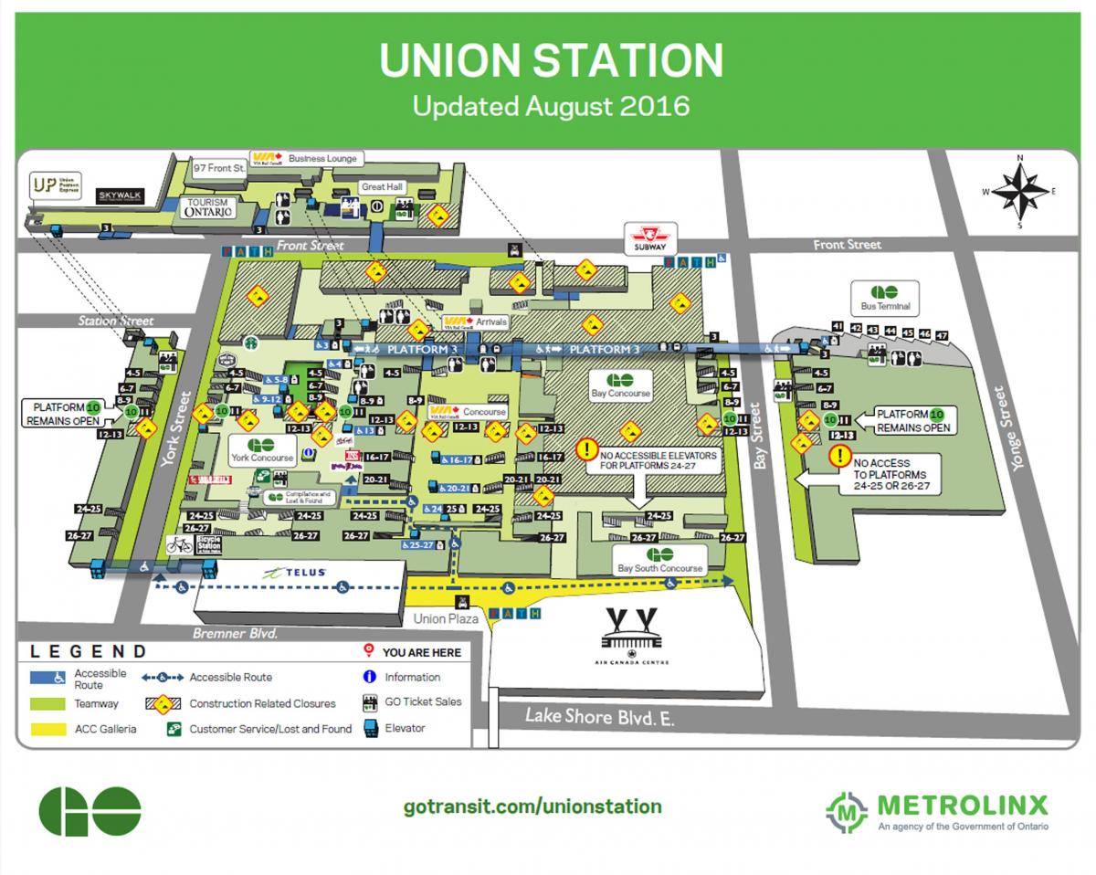 Mapa ng Toronto Union