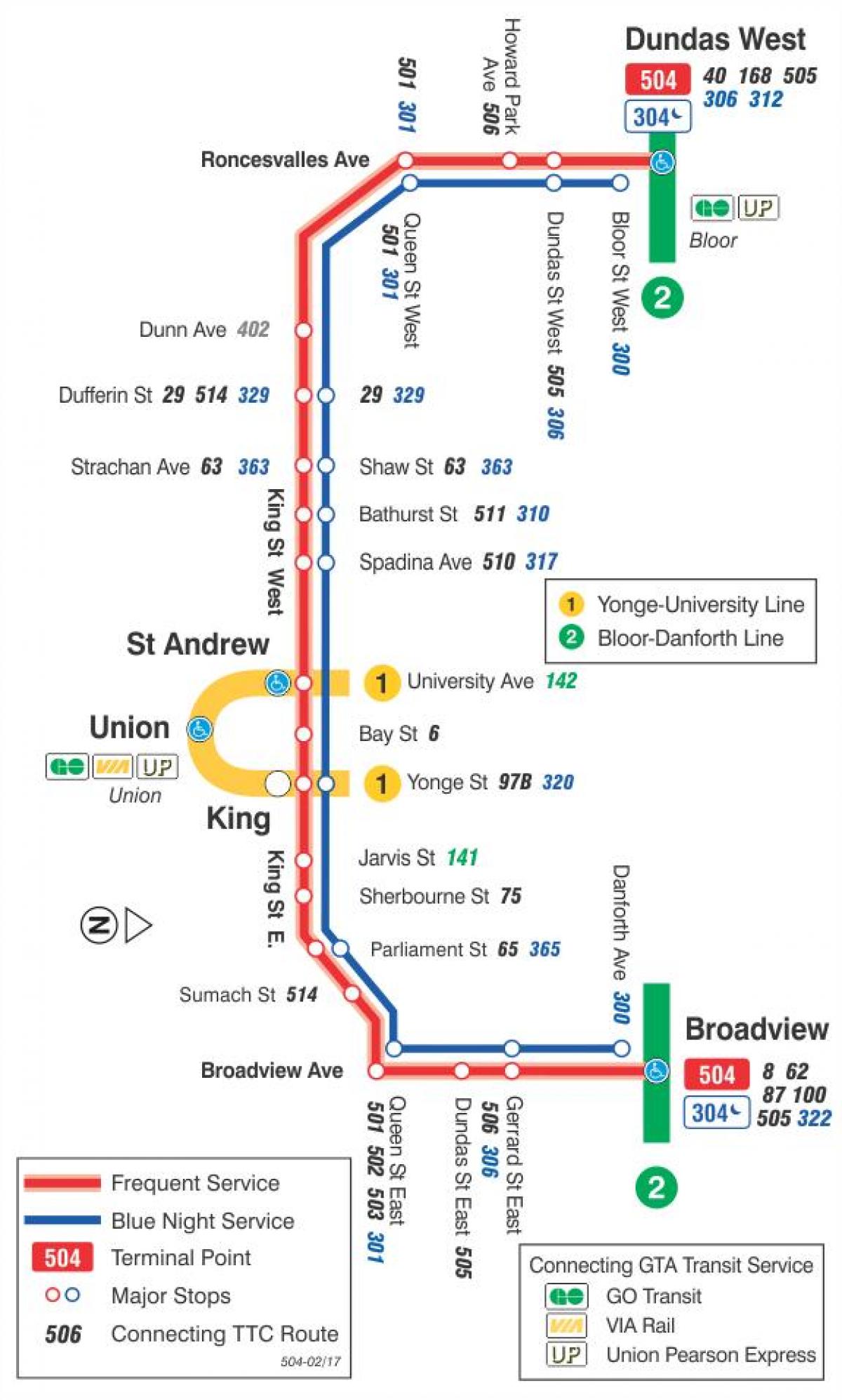 Mapa ng trambya line 504 Hari