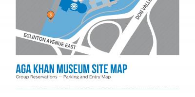 Mapa ng Aga Khan museum