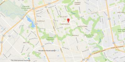 Mapa ng Albion kalsada Toronto