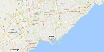 Mapa ng Alderwood Parkviewdistrict Toronto