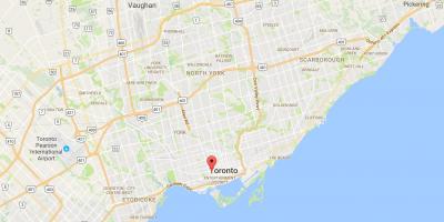 Mapa ng Alexandra park distrito Toronto