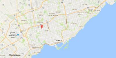 Mapa ng Amesbury distrito Toronto