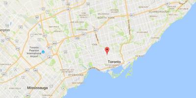 Mapa ng Annex distrito Toronto