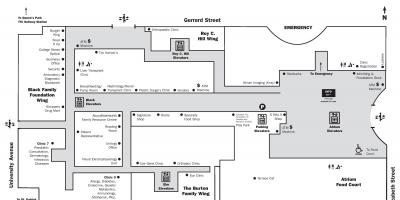 Mapa ng Ospital para sa Maysakit na mga Bata Toronto pangunahing palapag
