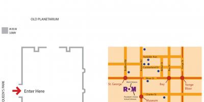 Mapa ng Royal Ontario Museum paradahan