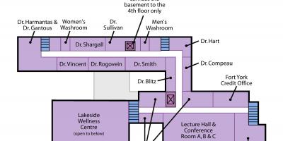 Mapa ng St. Joseph ' s Health centre sa Toronto Sunnyside antas 2