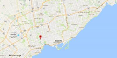 Mapa ng Sanggol Punto distrito Toronto
