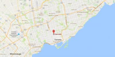Mapa ng Casa Loma Toronto district