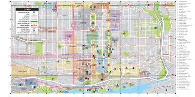 Mapa ng Downtown Toronto