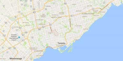 Mapa ng Forest Hill distrito Toronto