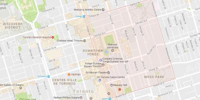 Mapa ng Hardin Distrito ng Lungsod ng Toronto
