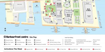 Mapa ng Harbourfront centre paradahan