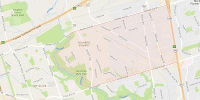 Mapa ng Humber Summit kapitbahayan Toronto