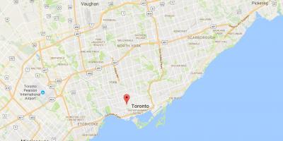 Mapa ng Little Italy distrito Toronto