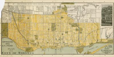 Mapa ng lungsod ng Toronto 1903