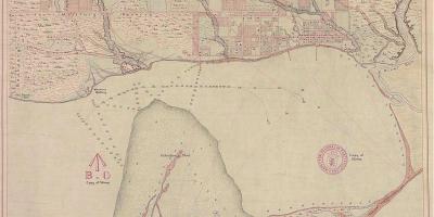 Mapa ng lupain ng York Toronto 1787-1884