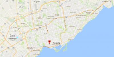 Mapa ng Kaunti Portugal distrito Toronto