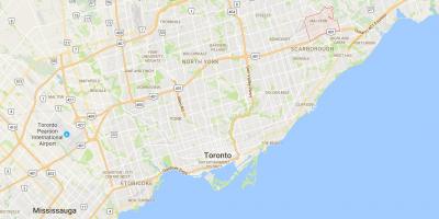 Mapa ng Malvern distrito Toronto