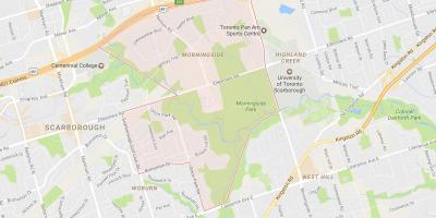 Mapa ng Morningside kapitbahayan Toronto