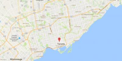 Mapa ng Pagtuklas Distrito district ng Toronto