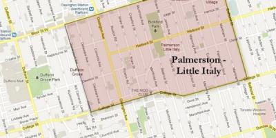 Mapa ng Palmerston little Italy Toronto