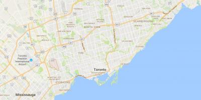 Mapa ng Princess Hardin distrito Toronto