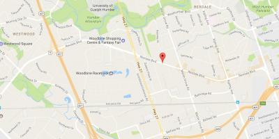 Mapa ng Rexdale boulevard Toronto