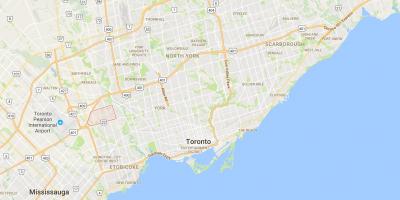 Mapa ng Richview distrito Toronto
