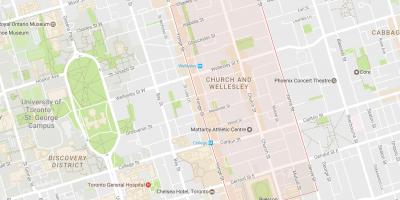 Mapa ng Simbahan at Pamamahala ng mga kapitbahayan Toronto