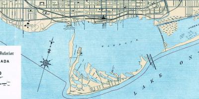 Mapa ng Toronto Harbour 1906
