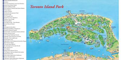 Mapa ng Toronto island park