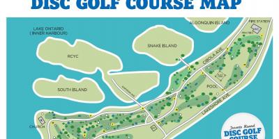 Mapa ng Toronto Islands golf courses Toronto