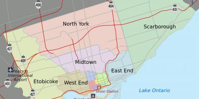 Mapa ng Toronto City