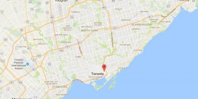 Mapa ng Trefann Hukuman ng distrito Toronto