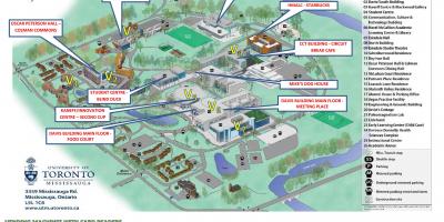 Mapa ng university of Toronto Mississauga campus serbisyo ng pagkain